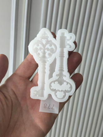 Молд №778 Ключи 2 шт с вензелями 