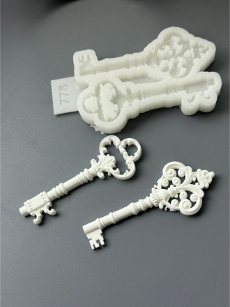 Молд №778 Ключи 2 шт с вензелями 