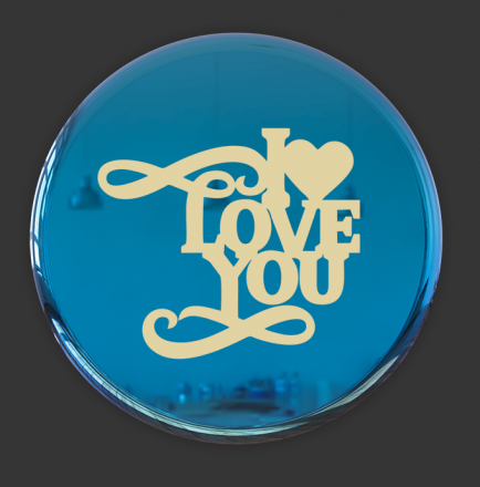 №7 Наклейка (золото) Sticker  