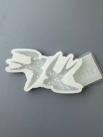 Молд №3016 Кристаллические ласточки 2 шт  