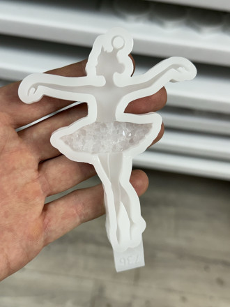 №736 Молд балерина с кристал. пачкой  