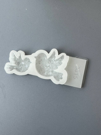 Молд №3015 Кристаллические  птички 2 шт  