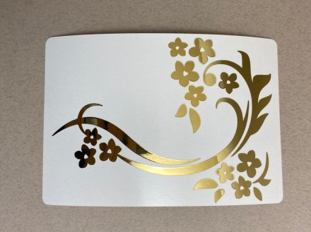 №303 Наклейка (золото) Sticker   