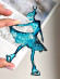 Молд №735 Фигуристка с кристаллической юбкой 