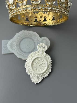 Молд №783 Часы объемные 