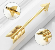 №49 Стрела Золото Ручка для подносов 1 шт №49 Стрела Золото Ручка для подносов 1 шт