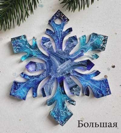 Молд №213 Big снежинка 