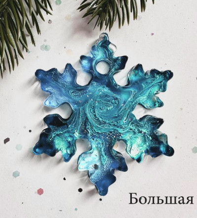 Молд №214 Big снежинка 