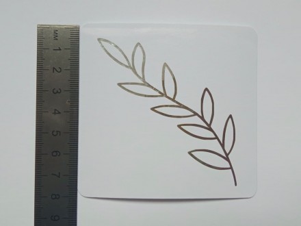 №220 Наклейка (серебро) Sticker   