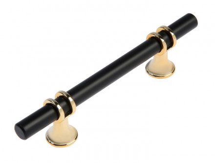 №51 Черная с золотом Ручка для подносов 1 шт 