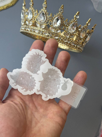 Молд №3013 Кристаллические Ежики 