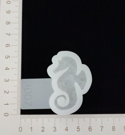 №3007 Молд морской конек Crystals (с эффектом кристалл)    