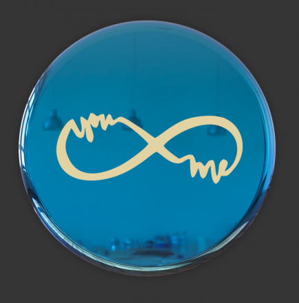 №31 Наклейка бесконечность (золото) Sticker  