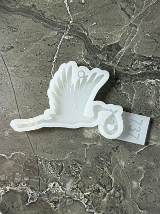 Молд №737 Аист (мешочек кристаллический) 