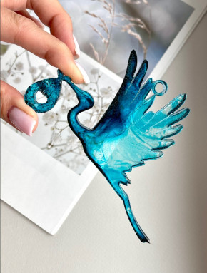 Молд №737 Аист (мешочек кристаллический) 