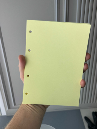 Бумага для блокнотов №8 Лимонный