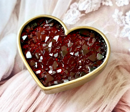 Молд №696 Сердце с окантовкой (crystal) 