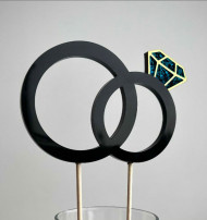 №931 Свадебные кольца с кристаллическим брильянтом №931 Свадебные кольца с кристаллическим брильянтом