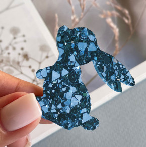 Молд №3009 Заяц  Crystals (с эффектом кристалл)    