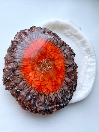 Молд №801 Костер с кристаллическим краем