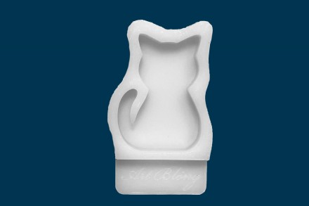 Молд №432 брошь Котик 