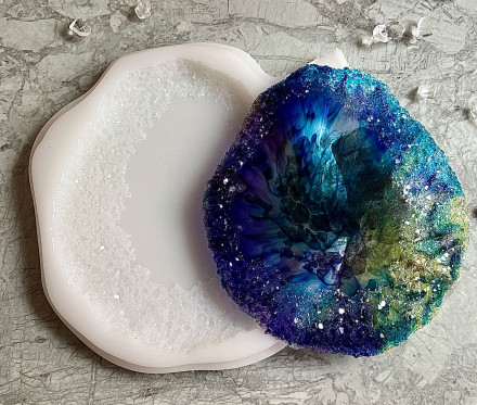 №800 Coaster with crystal edge (Mold) №800 Coaster with crystal edge (Mold)