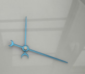 Зеркальные стрелки "Tokyo"   (Голубые) 