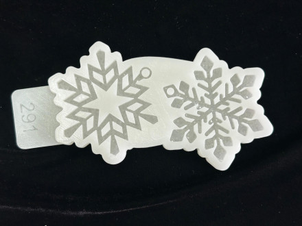 №291 Молд Кристаллические Снежинки 2 шт 