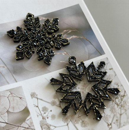 №291 Молд Кристаллические Снежинки 2 шт 