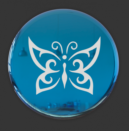 №502 Наклейка (Серебро) Sticker   