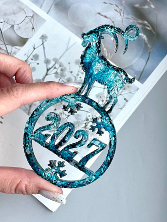 №208  Молд Коза кристаллическая 