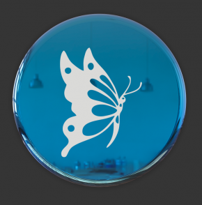 №505 Наклейка (Серебро) Sticker   