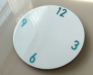 Зеркальные цифры Valencia  (4) Голубой 