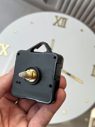 Стрелки с заглушкой + механизм (стрелки 205,механизм,ЗАГЛУШКА,серебро) 