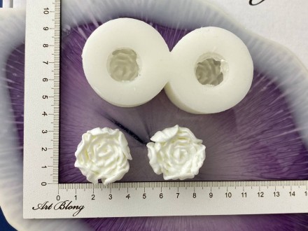 №906 Пион форма на 2 изделия 