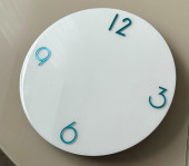 Зеркальные цифры Ring (4)  голубой 