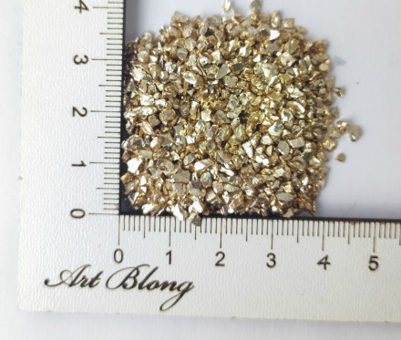 №31.1 Стеклянная крошка (новое золото)  новый цвет дата изготовления 1 июля 2023 