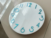 Зеркальные цифры Ring (12)  голубой 