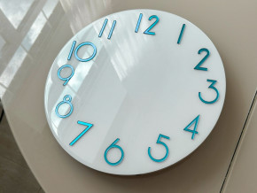 Зеркальные цифры Ring (12)  голубой 