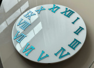 Зеркальные цифры Римские (12) Голубой 