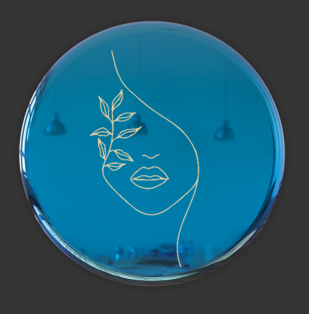 №062 Наклейка (золото) Sticker     