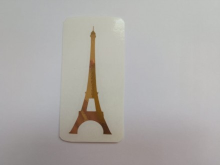 №63 Эйфелева башня Наклейка (золото) Sticker      