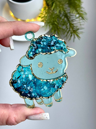 №178 Молд Овечки кристаллические 3 шт в молде 