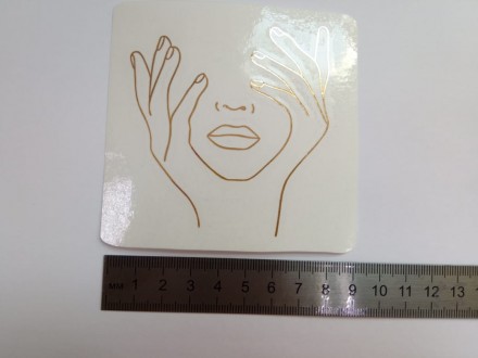 №064 Наклейка (золото) Sticker     