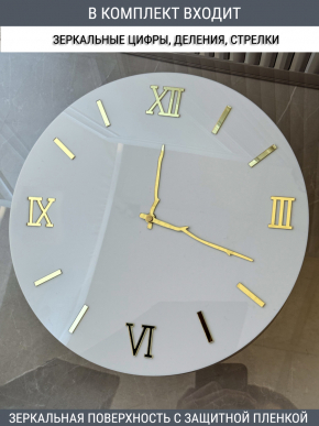 Набор для часов цифры стрелки деления золото (комп 106,120,131,ЗАГЛУШКА,золото)