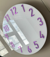 Зеркальные цифры Valencia (12)  фиолетовый 