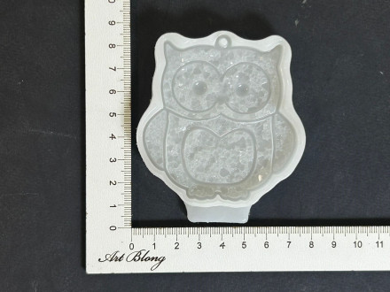 №165 Молд сова хрустальная 