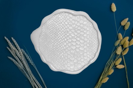 Молд №463 Кожа змеи подстаканник  (14 см) (есть небольшой перекос в высоте, читайте описание)  