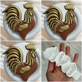 №1032 Молд для шоколада и леденцов петушки 