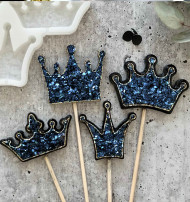 №954 Crowns with crystal effect. Mold №954 Crowns with crystal effect. Mold